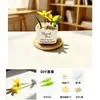 Vaso de flor esmaltado Zibo, ornamento de flor de vidro para suculentas, planta verde, buquê de flores artificiais de presente para dezembro, decoração de mesa