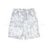 Trapstar Ordinary Casual Verano Algodón Blanco Manga Corta Estampado Diagonal Juvenil Holgado Cuello Redondo Conjunto de Camisetas