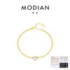 Pulsera Irregular de Corazón de Plata de Ley S925 con Moissanita de Claridad Vvs1 Estilo Coreano y Japonés Lujo Ligero Joyería para Mujeres