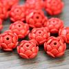 Cinábrio peixinho moedas de lótus com acessórios de contas acessórios DIY com fabricantes pulseira de cordão vermelho Acessórios Atacado