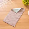Pano de Limpeza Espesso Bicolor de Veludo Coral para Uso na Cozinha, Pano de Prato que Não Solta Fiapos, Toalha de Limpeza Altamente Absorvente