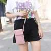 Bolsa para mujer 2022 nueva bolsa para mujer moda simple bolsa de axila bandolera color sólido bolsa para teléfono móvil con pantalla táctil venta al por mayor