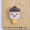 Pudim Fofo Sorvete Comida Brinquedo Desenho Animado Feito à Mão DIY Cola de Creme Resina Pequenos Acessórios Furo Fivela de Sapato Material para Joias