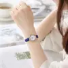 Relógio da Moda com Cinto de Estilo Coreano Novo, Relógio da Moda Feminina com Mostrador Pequeno, Relógio de Quartzo Feminino
