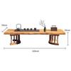 Estilo japonês Mesa de chá de madeira maciça e cadeira Sala de estar Varanda Tatame Mesa de centro Sentado no chão Mesa de chá Zen Long Low Table Bay Window Table Kang