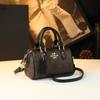Bolso de Mano Pequeño de Cuero Vintage para Mujer, Bolso Boston Almohada, Bolso de Moda Nuevo 2026, Bolso de Hombro y Cruzado