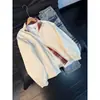 Chaqueta de retazos a cuadros estilo retro transfronteriza americana, nueva colección de otoño, atuendo de pareja de alta gama, prenda exterior de corte limpio, marca de moda