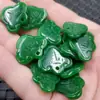 Colgante de Jade Verde Seco de Jade Colgante Ruyi Colgante Ruyi de Esmeralda Collar Ruyi de Jade Pendiente Colgante