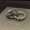 Anillo de Corazón Eterno Cruz Diamante Personalidad Crocore Chaoxuan Anillo de Marca de Moda Hip-hop Retro para Pareja