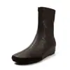 Aumento de Altura Interior 5cm Botines Elásticos Cortos para Mujer, Botines Ajustados, Nuevos Botines Elásticos de Moda para Otoño/Invierno con Punta Redonda y Tacón Medio para Mujer