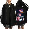 Cazadores de Demonios de Amazon Sudadera con Capucha Estampada de Cazadores de Demonios Cardigan Chaqueta Holgado de Moda