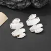 Pendientes Transfronterizos Europeos y Americanos de Nueva Personalidad Exagerada con Sentido de Diseño Creativo, Clavos Geométricos de Moda, Pendientes Versátiles para Mujeres