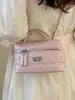 Bolso de mano de cadena de alta gama con patrón de diamante para mujer, nuevo y elegante bolso cuadrado pequeño para el día a día 2026, bolso de hombro y cruzado único y versátil