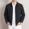 Chaqueta a prueba de tres (agua, viento, suciedad) para hombre para primavera y otoño, chaqueta casual de negocios de corte holgado para hombres de mediana edad y mayores, chaqueta de papá, ropa exterior para hombre