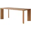 Mesa de Jantar Retangular em Madeira Maciça Estilo Nórdico Mesa de Jantar Simples para Apartamento Pequeno Mesa de Jantar Simples em Madeira de Freixo