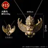 Aldea de Xizang Pampa Vajra Flor de Loto Águila Dorada Zaki Lhamo Colgante de Collar Estilo Étnico