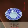 Yue Rui Azul e Branco Retrô Porta-copos Cerâmica Kung Fu Conjunto de Chá Tapete de Chá Porta-copos Cerimônia do Chá Pequeno Prato Acessórios Bandeja de Chá