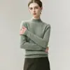 Suéter de Cachemira Baicaierong Otoño/Invierno 2026 para Mujer con Cuello Semi Alto, Diseño Versátil, Tejido de Lana