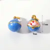 Accesorios Antiguos Vietnamitas de Oro de Arena Alta Retención de Color Cuentas Espaciadoras Colgante de Zirconio Incrustado de Durazno Cadena de Extensión para Pulsera y Collar Joyería DIY