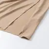 Ins estilo europeo y americano 2026 Otoño Nuevo Vestido Largo de Tirantes Plisado con Abertura de Gama Alta