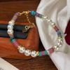Dopamina UFO Beads com Shijia Pearl Bracelet Niche Design Sense Fashion All-match Retro Bracelet para Mulheres