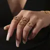Conjunto Misterioso de Colar, Pulseira e Anel de Girassol com Zircônia, Design Elegante, Feito de Aço Inoxidável e Ouro 18K, Versátil para Uso Internacional