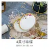 Louça de Porcelana Óssea Jingdezhen Cerâmica de Luxo Acessível Chinesa Tigelas e Pratos de Cerâmica Tigelas para Macarrão e Pratos Conjunto de Tigelas e Pratos para Uso Doméstico Micro-ondas