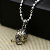 Jóias de prata esterlina S925 por atacado moda punk criativa cachimbo caveira personalidade moda pingente masculino e feminino