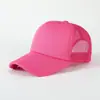 Chapéu de Rede com Esponja Logo Personalizado Chapéu Trucker Proteção Solar Respirável Impressão Publicidade Promoção Combinação de Cores Chapéu com Aba de Pato