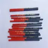 Lápis de Carpintaria Bicolor Vermelho e Azul Lápis Oval Plano Vermelho para Carpintaria Lápis Plano de Madeira Anti-rolamento