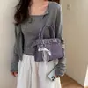 Bolso de axila fresco y elegante estilo coreano para mujer, bolso de hombro con cinturón de moda de alta gama, bolso de mano elegante y versátil para el día a día