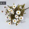 Flor Artificial Margarida Luxo Acessível Buquê Elegante Flor Biônica Elegante Arranjo de Flores Artificiais para Mesa Decoração de Mesa Enfeites Sala de Estar Arranjo de Flores Artificiais