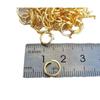 Acero Inoxidable 18K Oro Real Vacío Galvanoplastia Conservación del Color Anillo Abierto Anillo de Conexión Círculo Pequeño DIY Anillo de Salto Accesorios de Joyería