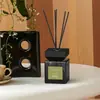 Fabricante produz difusor de varetas sem chama com aroma de manjericão cítrico, difusor de aroma de gardênia para decoração de quarto, personalizável