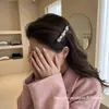 Pente de Cabelo Quadrado com Strass, Luxo Leve, para Mulheres, Novo da Primavera de 2026, Acessórios de Cabelo, Estilo Coreano, Moda Dongdaemun, Versátil, com Strass Embutido