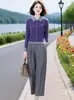 Suéter de Tricô Versátil Novo para Início de Outono com Color-Blocking, Cores Contrastantes, Suéter Solto para Outono e Inverno, Novo Top Fashion Emagrecedor para Mulheres