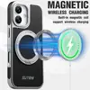 Funda para iPhone 18 Pro Max con Carga Inalámbrica, Succión Magnética, Soporte Giratorio 360°, Hebilla de Anillo, Funda de Cuero