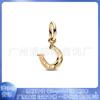Pandora Cuentas de Cobre Blanco Plateado Accesorios DIY Colgante Alas de Ángel Colgante Campana Oro Rosa