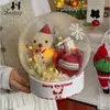 Natal Nova Bola de Cristal Maçã Caixa Bolo de Flores Caixa de Arranjo de Flores Véspera de Natal Fruta da Paz Presente DIY Caixa Vazia