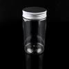 Ventas de fábrica de Pekín mascota transparente plástico lata tapa de aluminio botella de plástico fruta seca plástico lata plástico de grado alimenticio lata