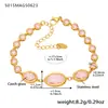 Azucarero Joyería Exquisita Europea y Americana Acero Inoxidable Piedra de Cristal Tobillera Combinación Verano Simple Lujo Ligero Versátil Accesorios para el Pie Venta al por Mayor