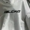 Camiseta de Manga Corta 100% Algodón Puro con Diseño de Nicho para Mujer en Verano, Corte Holgado con Estampado de Letras, Top Casual Versátil de Cuello Redondo para el Trabajo y el Ocio
