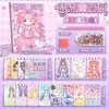 Set de Pegatinas para Disfraz de Vestido con Pedrería de Corazón para Niña, Pegatinas de Maquillaje de Princesa Inmersivas con Personajes de Dibujos Animados Estilo Ins