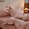 Juego de cuatro piezas de algodón lavado jacquard retro nórdico estilo Ins 1.5m 1.8m 100% algodón funda de edredón ropa de cama