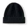 Gorro de Punto de Cachemira Nuevo para Otoño e Invierno Gorro de Lana para Mujer Gorro Grueso Cálido Rombo Versátil Gorro para el Frío con Puño Gorro Grueso