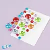 Pegatinas Acrílicas Brillantes con Adhesivo para Manualidades Infantiles, Fundas de Teléfono, Diarios, Uñas, Pegatinas de Pedrería DIY
