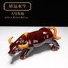 Cerámica Tang Sancai Vaca Chinoiserie Sala de Estar Decoración del Hogar Artesanías Adornos de Toro del Zodiaco Regalo de Inauguración Búfalo