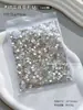 1440 Diamantes Transparentes Planos Super Brilhantes para Nail Art, Diamantes Mini em Formato de Coração e Irregulares, Pacote Completo de Decorações para Unhas no Atacado