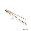 Pinza para Barbacoa de Acero Inoxidable 304 Coreana Dorada Personalizada con Logo de Fabricante Pinza Larga para Barbacoa de Comida de Buffet