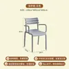Silla con respaldo de plástico, adecuada para uso doméstico, comedor, restaurante, engrosada para uso en exteriores, ideal para casas de huéspedes, patios exteriores y entornos de ocio; silla de comedor apilable